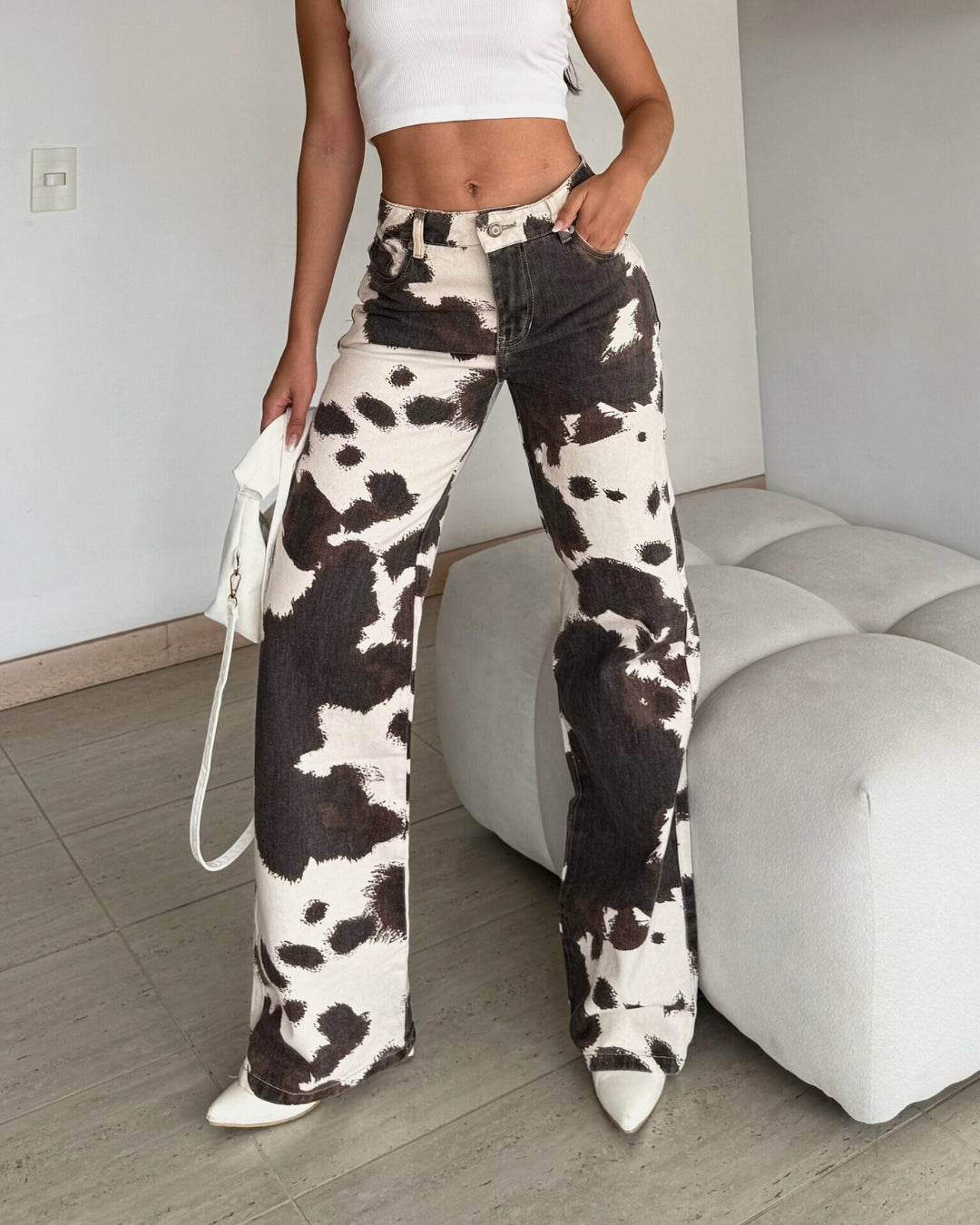 Cow Print - Jean Estampado Vaca Print