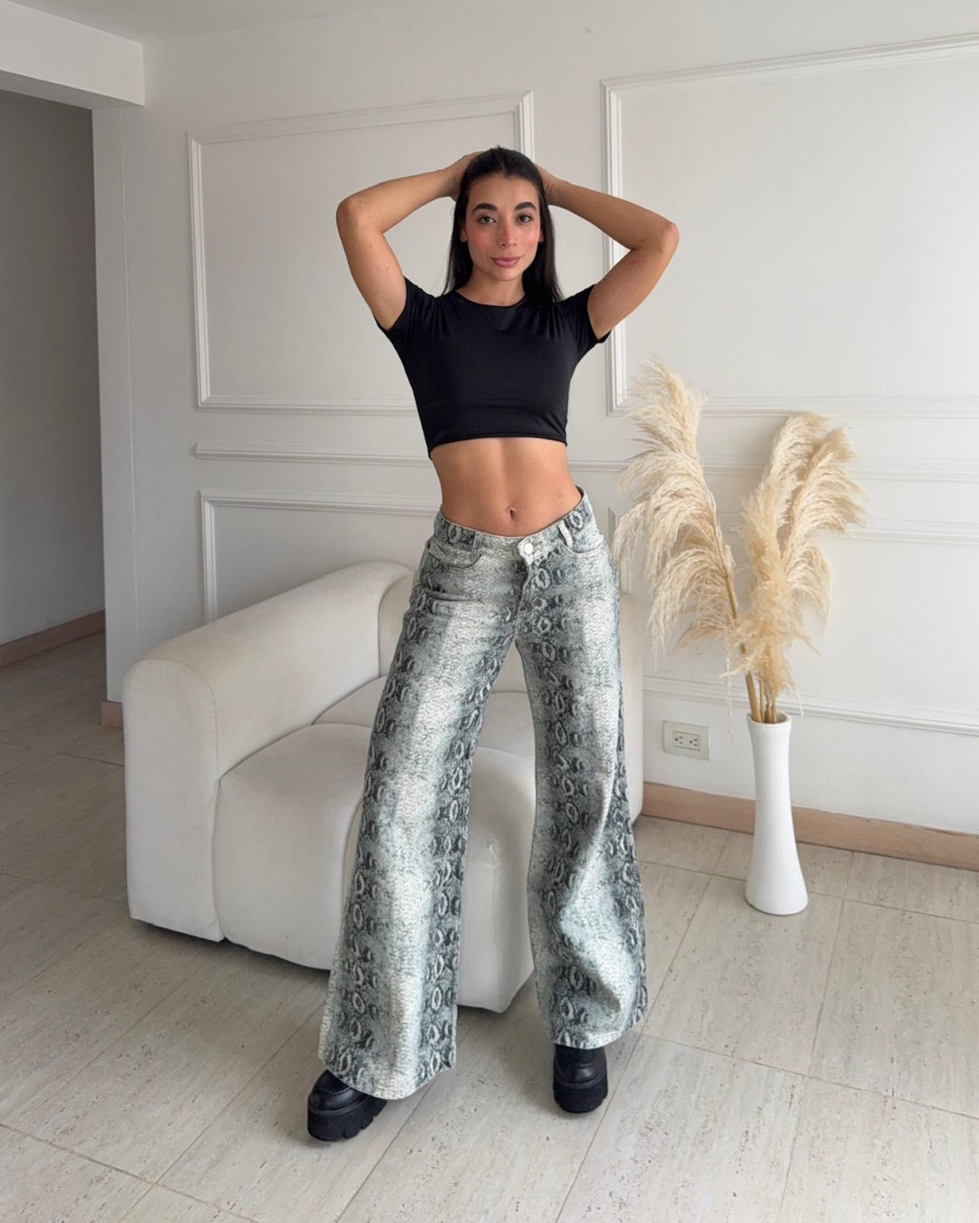 Vibe - Jean Estampado Snake Print