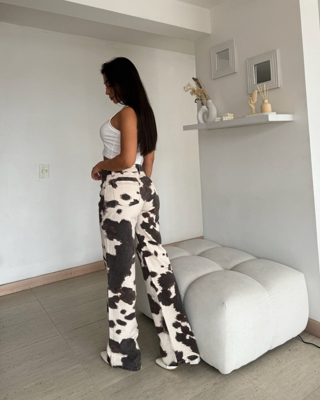 Cow Print - Jean Estampado Vaca Print