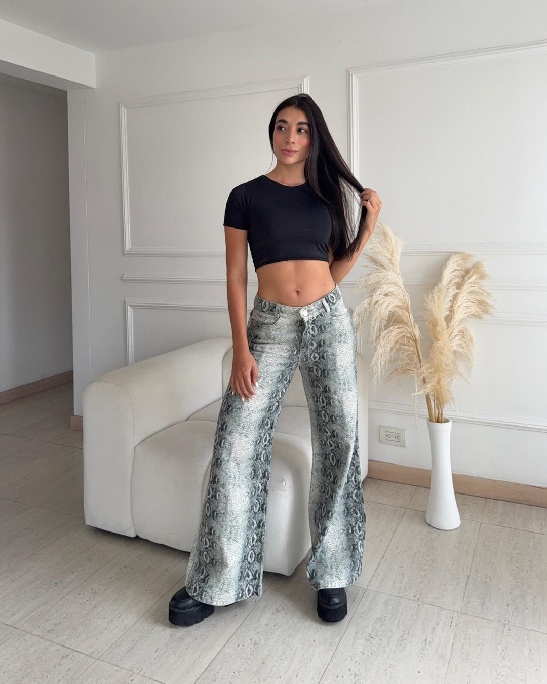 Vibe - Jean Estampado Snake Print