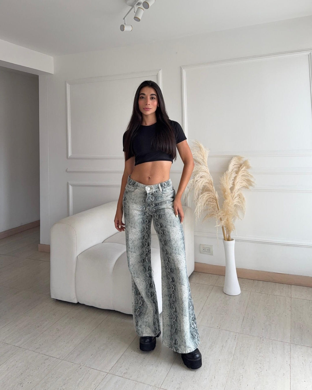Vibe - Jean Estampado Snake Print