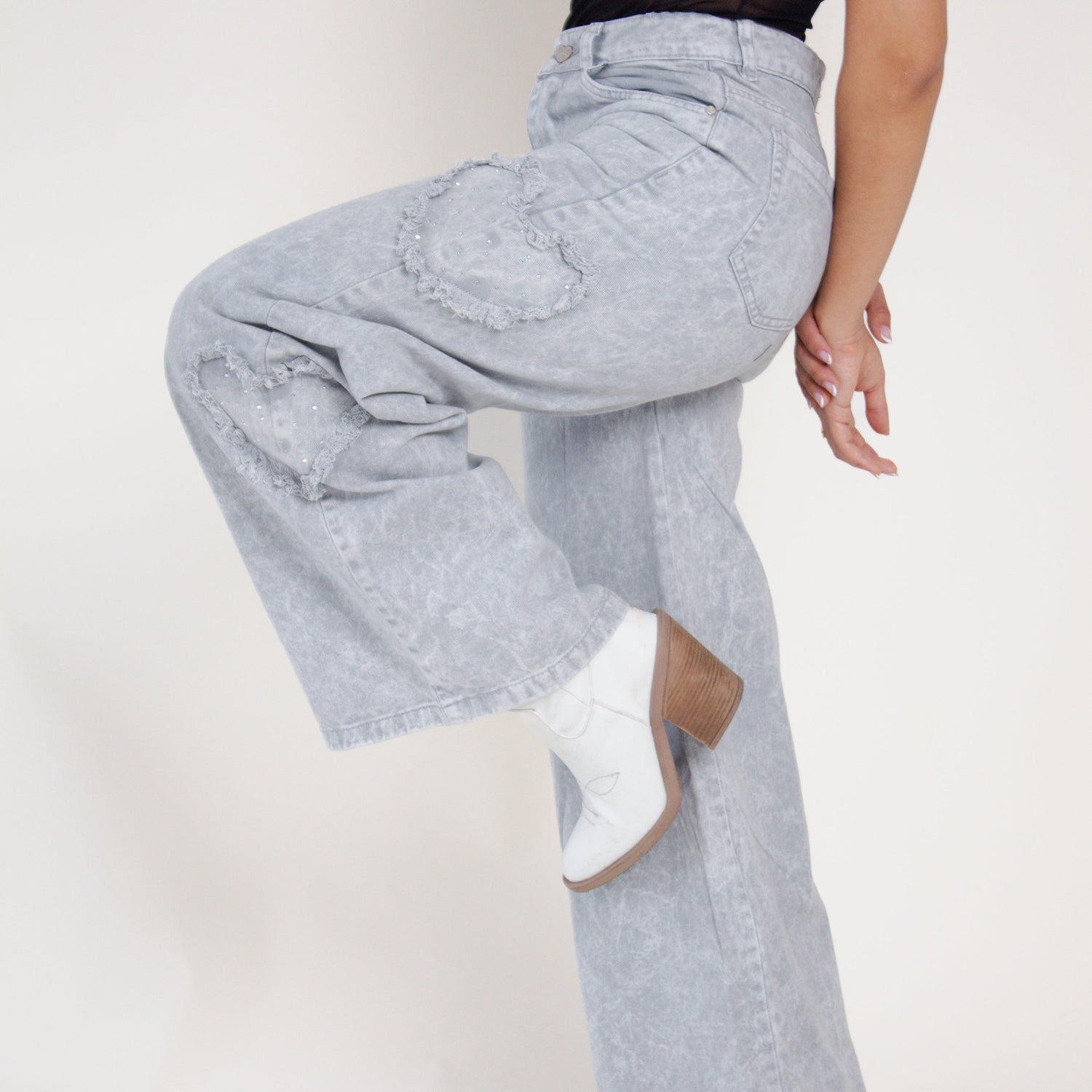 Crush- Brillo, corazones y bota ancha