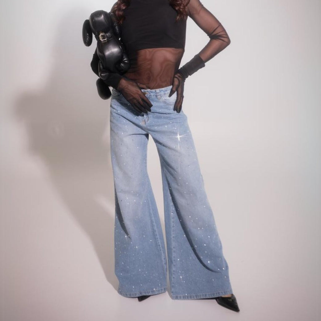 Glow Blue -Azul claro con brillos