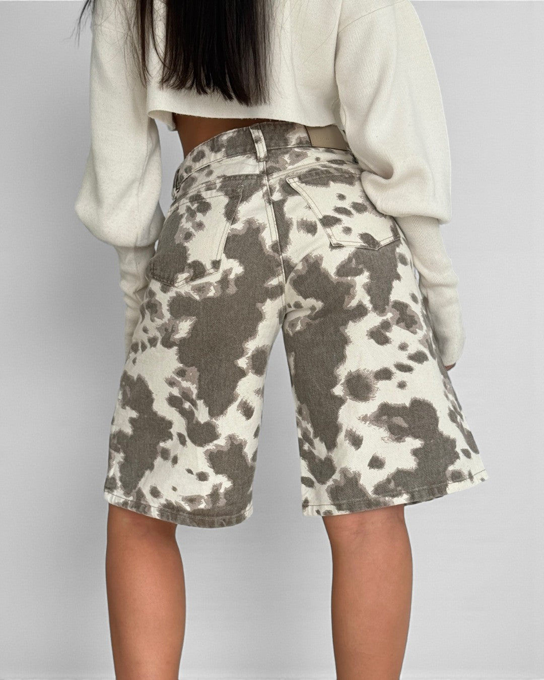 Cow Jort Estampado de vaca