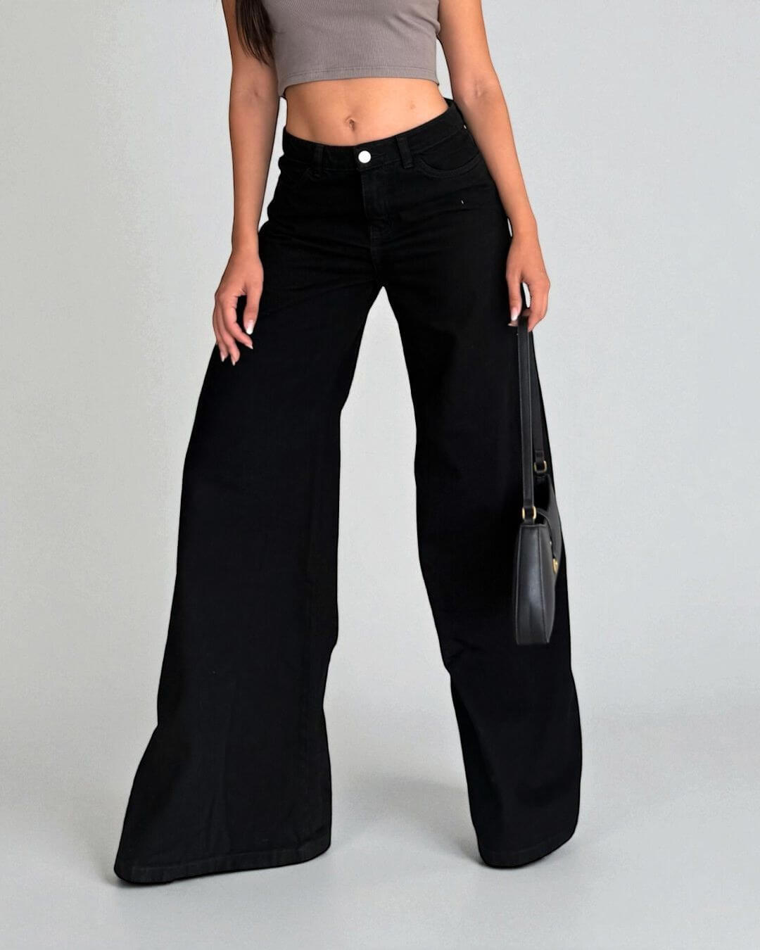 Jean Essenzia- Bota ancha negro