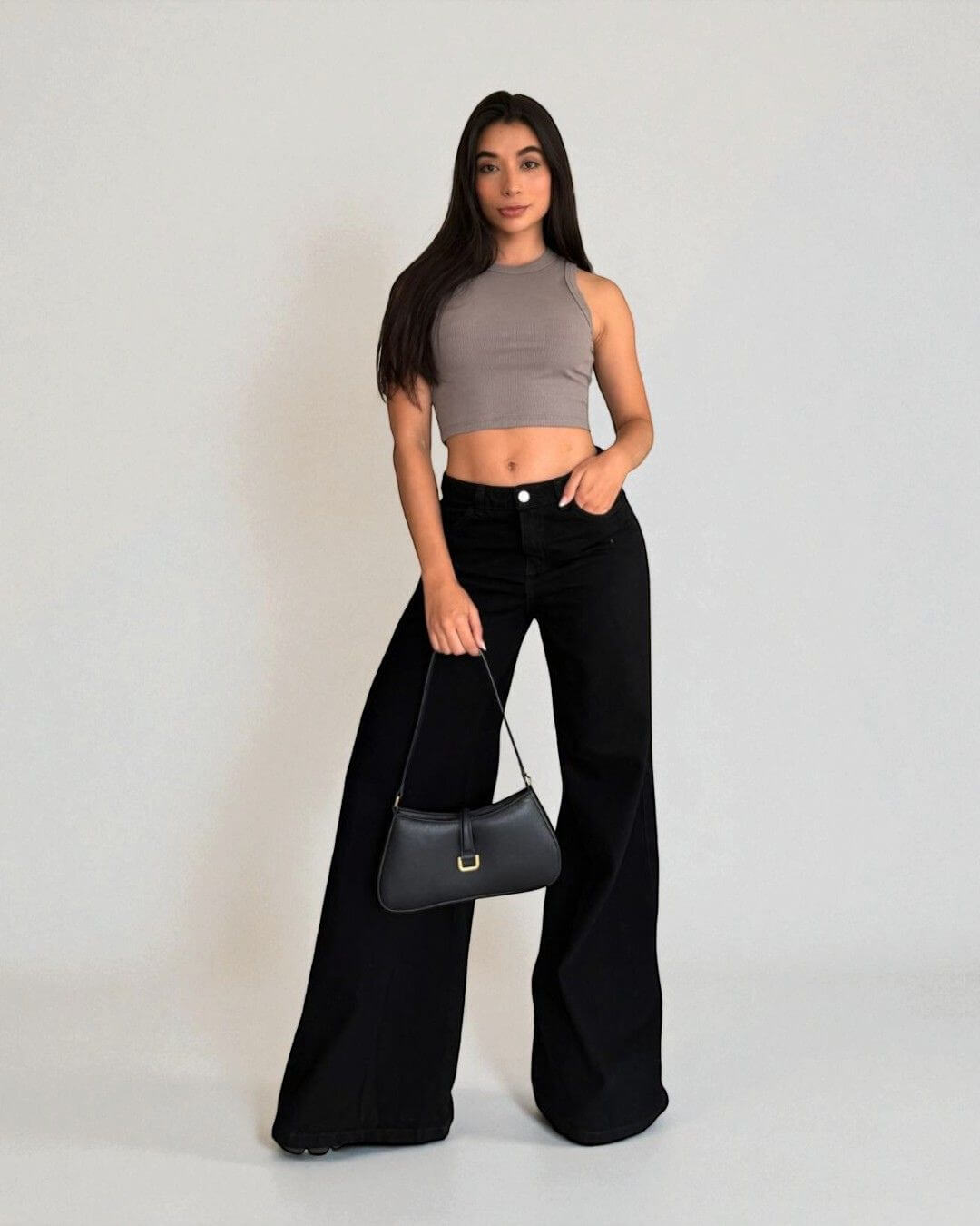 Jean Essenzia- Bota ancha negro