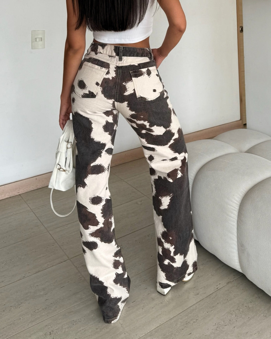Cow Print - Jean Estampado Vaca Print