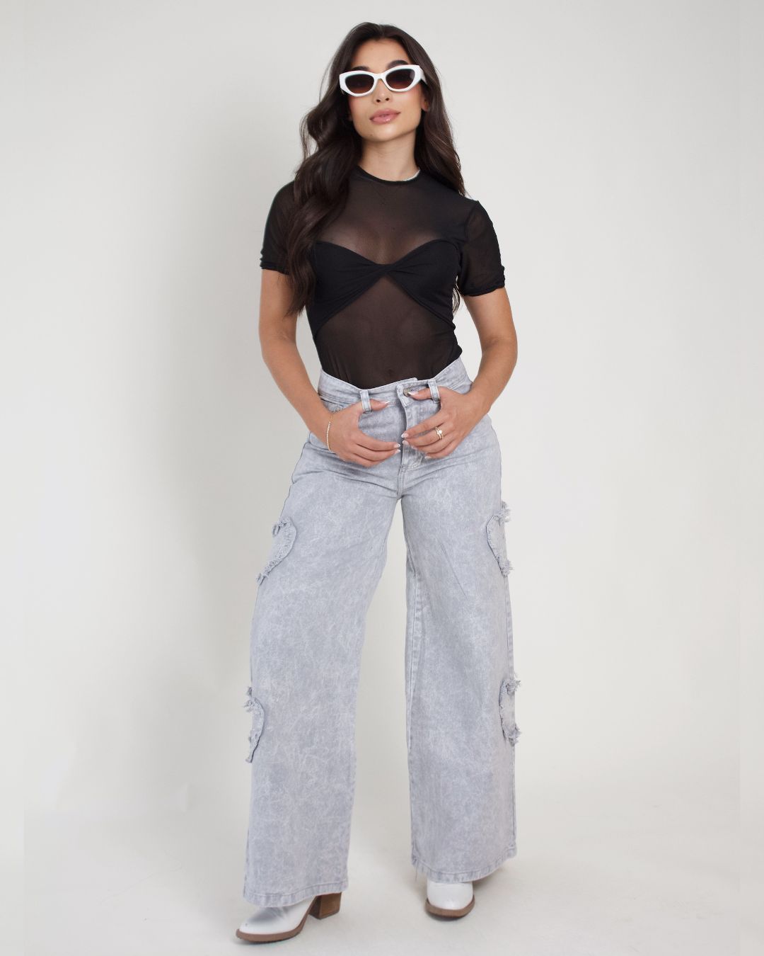 Crush- Brillo, corazones y bota ancha