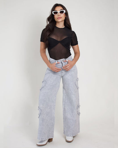 Crush- Brillo, corazones y bota ancha