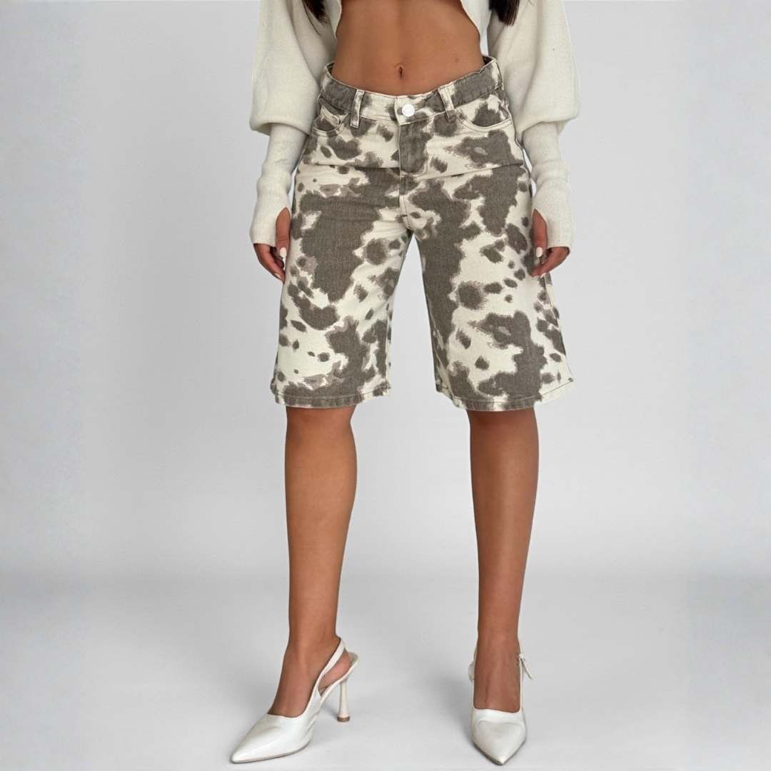 Cow Jort Estampado de vaca