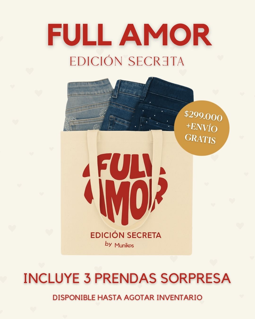 💘 Full Amor – Bolsa Secreta, incluye 3 prendas