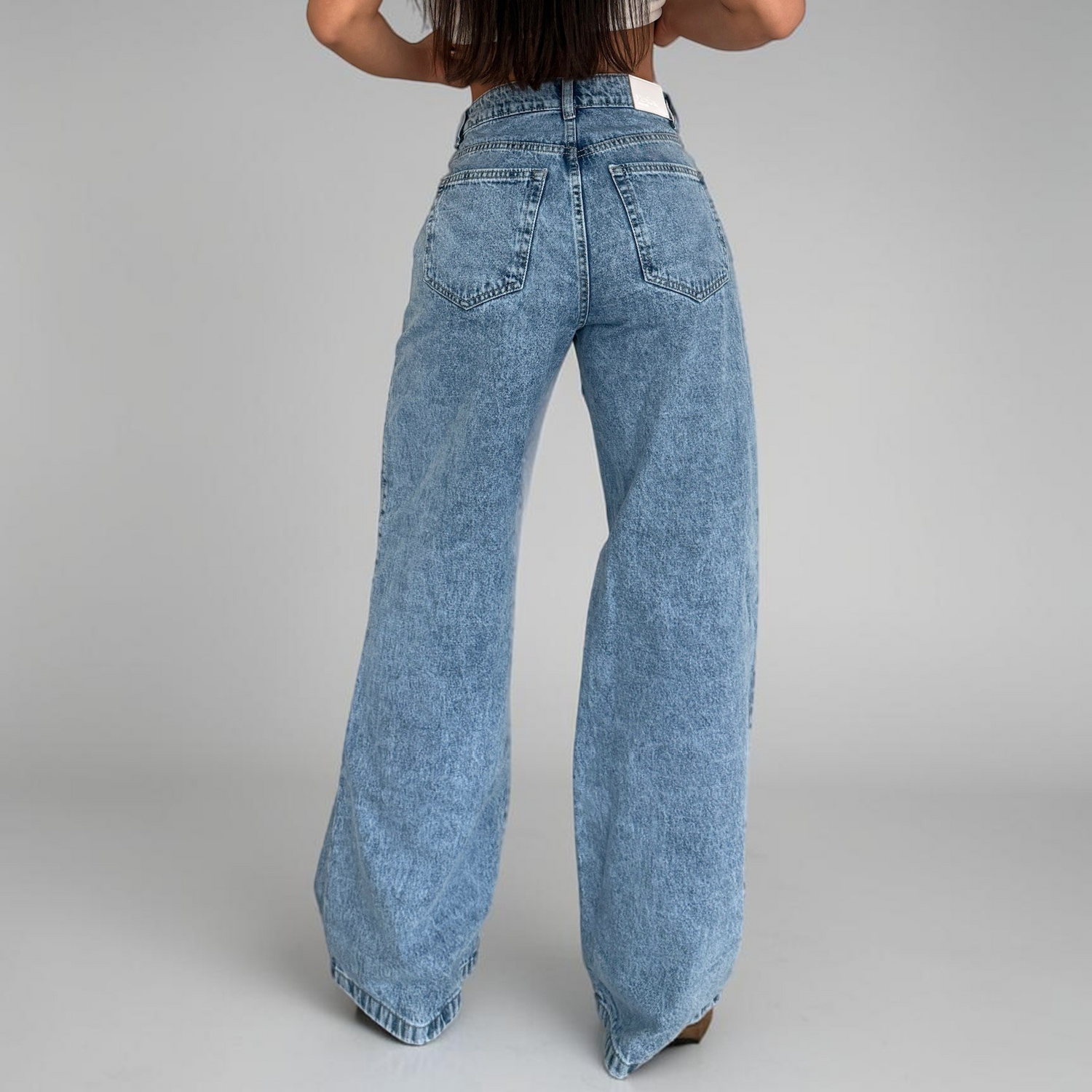 Zippa – Jean bota recta de diseño con cierre lateral