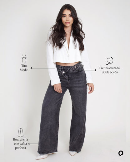 Twist – Pretina cruzada y bota ancha